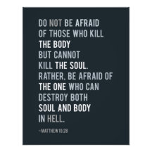 キリスト教信仰バイブル聖句マタイ10:28真理