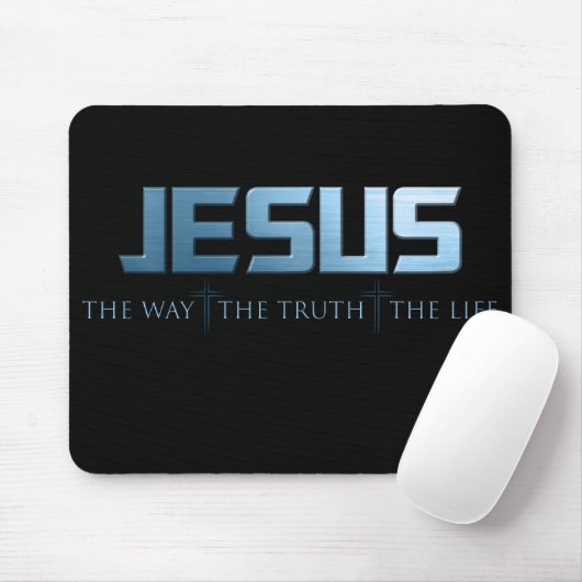 キリスト教信仰バイブル聖句: Way Truth Life Jesus マウスパッド (マウス)