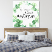 キリスト教信仰ユーカリ神の最高傑作節 キャンバスプリント (インサイチュ (寝室))