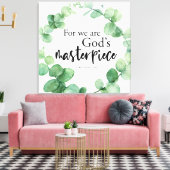 キリスト教信仰ユーカリ神の最高傑作節 キャンバスプリント (インサイチュ (リビング))