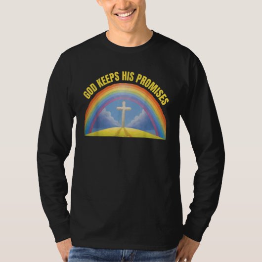 キリスト教信仰レインボー神保神のPr Tシャツ (正面)