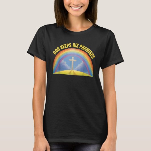 キリスト教信仰レインボー神保神のPr Tシャツ (正面)