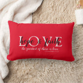 キリスト教信仰レッド ランバークッション (ブランケット)