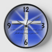 キリスト教信仰感動的引用文 壁時計 (正面)