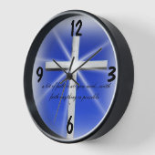 キリスト教信仰感動的引用文 壁時計 (傾斜)