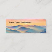 キリスト教信仰祈りの言葉カード スキニー名刺 (正面)