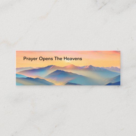 キリスト教信仰祈りの言葉カード スキニー名刺 (正面)