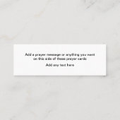 キリスト教信仰祈りの言葉カード スキニー名刺 (裏面)