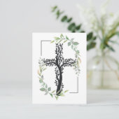 キリスト教信仰 |分岐を使用して交差 ポストカード (スタンド正面)