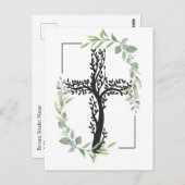 キリスト教信仰 |分岐を使用して交差 ポストカード (正面/裏面)