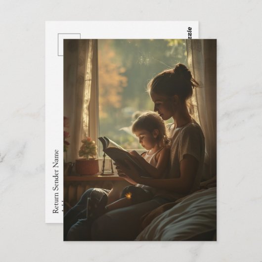 キリスト教信仰 |母と子 ポストカード (正面/裏面)
