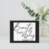 キリスト教信仰 |灰からの美しい ポストカード (スタンド正面)