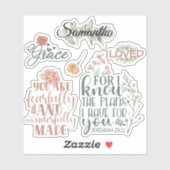 キリスト教信念聖書聖なる書物、 経典フローラ緑 シール (シート)