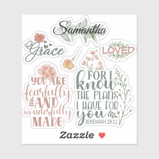 キリスト教信念聖書聖なる書物、 経典フローラ緑 シール (シート)