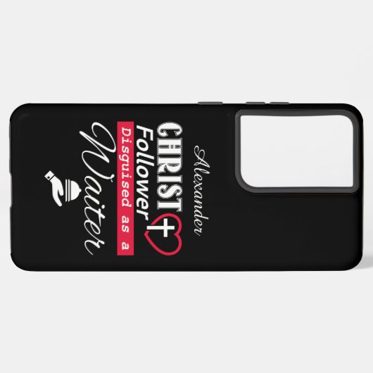 キリスト教信者に変装したウェイター信者 SAMSUNG GALAXYケース (左側面)