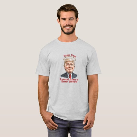 キリスト教信者の守護聖人の信仰,おもしろい,トランプ Tシャツ (正面フル)