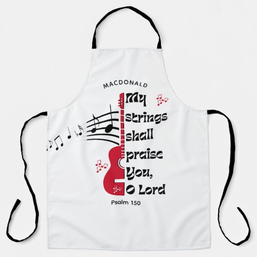 キリスト教信者は我が糸を白くして賛美せん エプロン (正面)