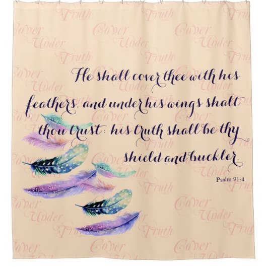 キリスト教信者は汝を覆う シャワーカーテン (正面)