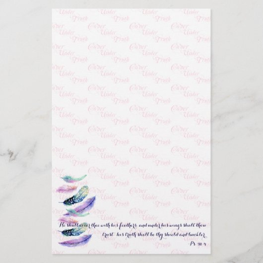 キリスト教信者は汝を覆う 便箋 (正面)