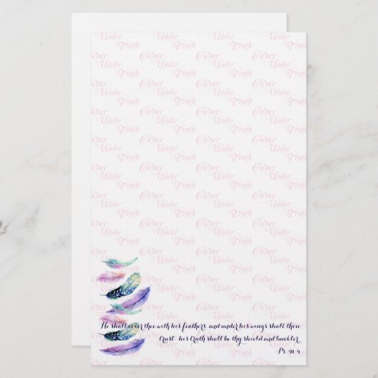 キリスト教信者は汝を覆う 便箋 (正面/裏面)