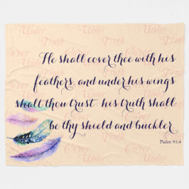 キリスト教信者は祈りの言葉を覆う フリースブランケット