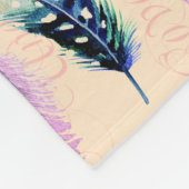 キリスト教信者は祈りの言葉を覆う フリースブランケット (角)