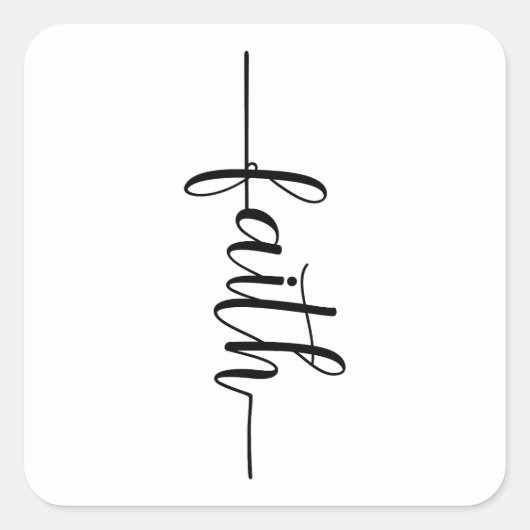 キリスト教信者を超えた信仰 スクエアシール (正面)