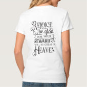 キリスト教信者感動的 Tシャツ (裏面)