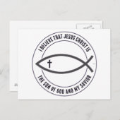 キリスト教信者 ポストカード (正面/裏面)