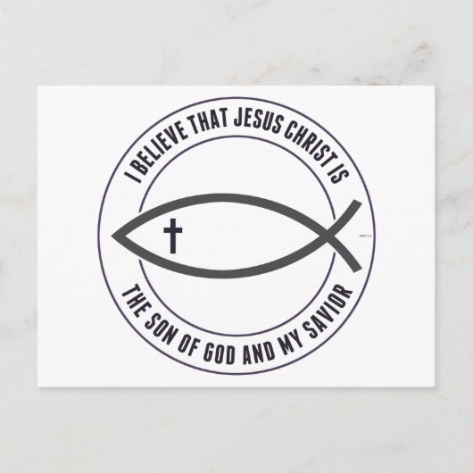キリスト教信者 ポストカード (正面)