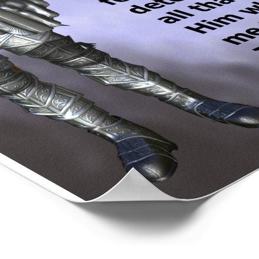 キリスト教兵士の信条 ポスター (角)