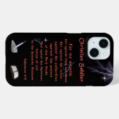 キリスト教兵士 Case-Mate iPhoneケース (裏面 (横))