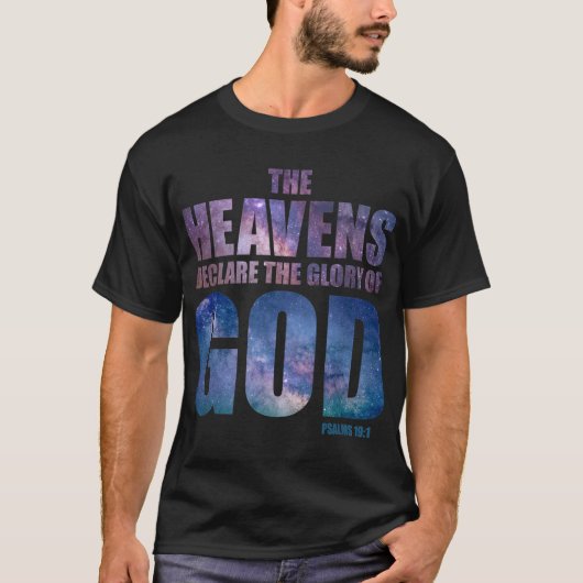 キリスト教創造銀河系聖句天国宣言Gl Tシャツ (正面)
