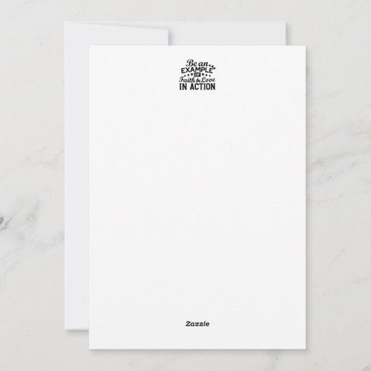 キリスト教動機デザイン – 信仰、愛、行動 シーズンカード (裏面)