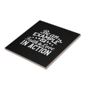 キリスト教動機デザイン – 信仰、愛、行動 タイル (側面)