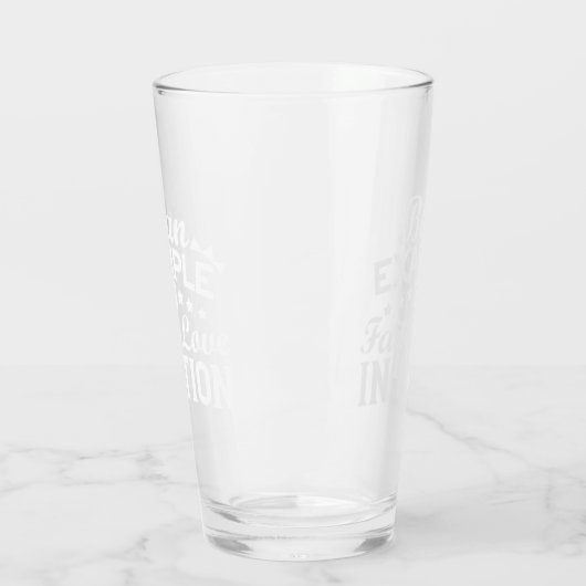 キリスト教動機デザイン – 信仰、愛、行動 タンブラーグラス (左)