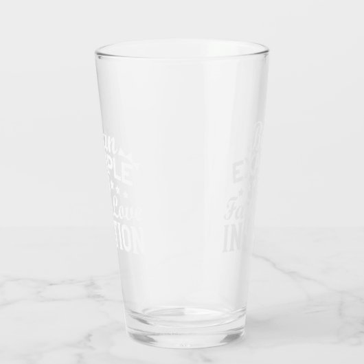 キリスト教動機デザイン – 信仰、愛、行動 タンブラーグラス (右)