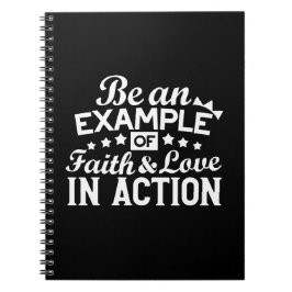 キリスト教動機デザイン – 信仰、愛、行動 ノートブック