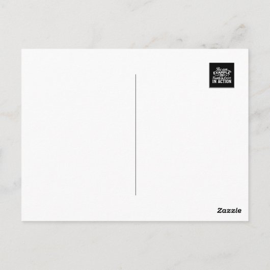 キリスト教動機デザイン – 信仰、愛、行動 ポストカード (裏面)