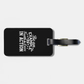 キリスト教動機デザイン – 信仰、愛、行動 ラゲッジタグ (裏面横)