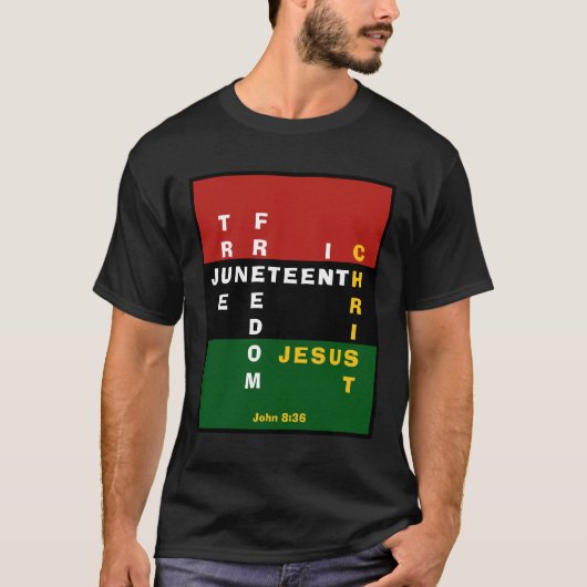 キリスト教十二世における真の自由 Tシャツ (正面)