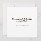 キリスト教十字信仰のイエス シーズンカード (裏面)