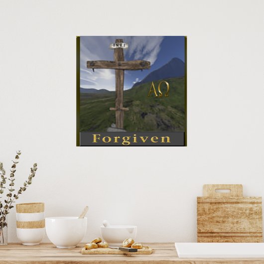 キリスト教十字架のポスター ポスター (キッチン)