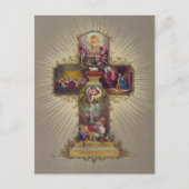 キリスト教十字架の復活イエスキリスト・イースター シーズンポストカード (正面)