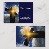 キリスト教十字架イースターサンライズサービス 名刺 (正面/裏面)