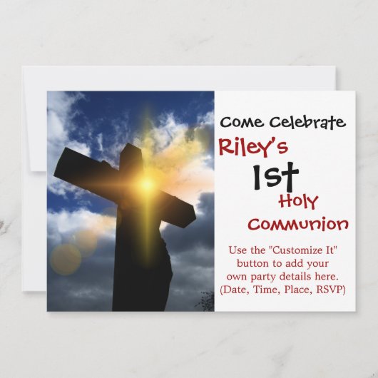 キリスト教十字架イースターサンライズサービス 招待状 (正面)