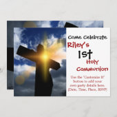 キリスト教十字架イースターサンライズサービス 招待状 (正面/裏面)