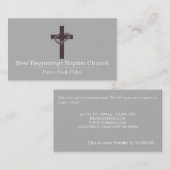 キリスト教十字架キリスト教カード 名刺 (正面/裏面)