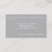 キリスト教十字架キリスト教カード 名刺 (裏面)