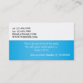 キリスト教十字架キリスト教カード 名刺 (裏面)